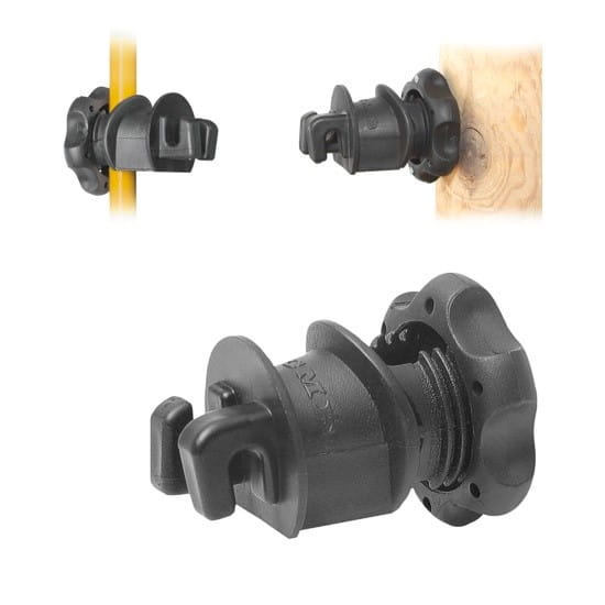 Izolator do drutu i plecionki na słupki okrągłe Pomelac Isoblock - Cavalo